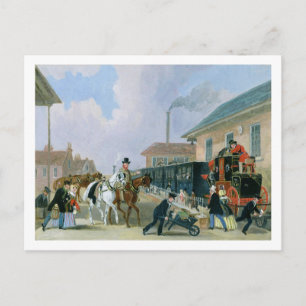 Carte Postale The Louth-Londres Royal Mail Travelling by Train