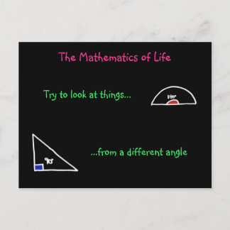 Carte Postale The Mathematics of Life Postcard