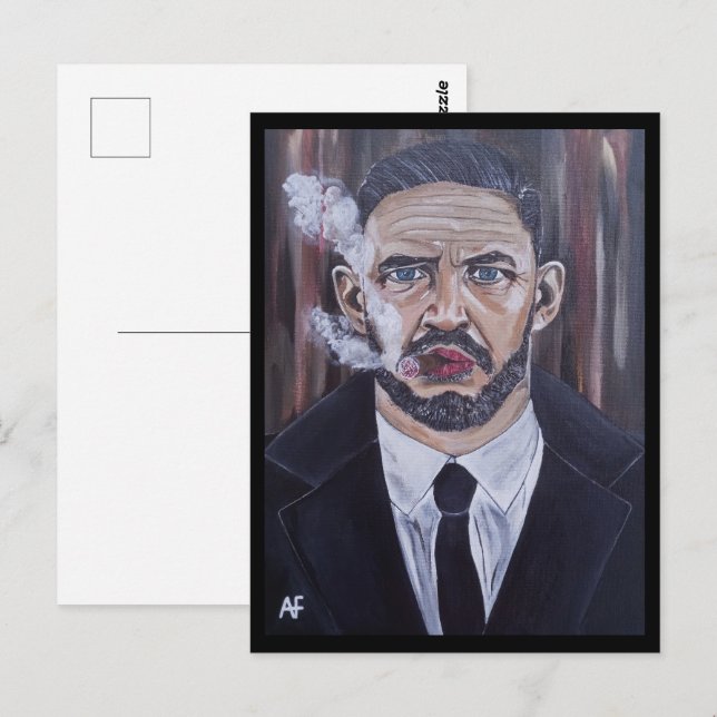 Carte Postale The Mobster Painting by Alfred Fox (Devant / Derrière)