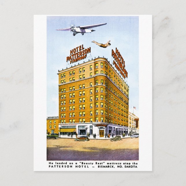 Carte Postale The Patterson Hotel, Bismark, Dakota du Nord (Devant)