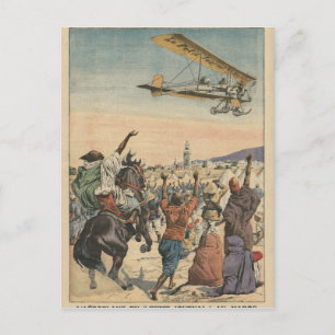Carte Postale The 'Petit Journal' airplane flying over