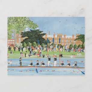 Carte Postale The Procession of Boats at Eton College