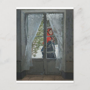Carte Postale The Red Kerchief, Portrait de Mme Monet (1873)
