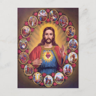 Carte Postale The Sacred Heart of Jesus
