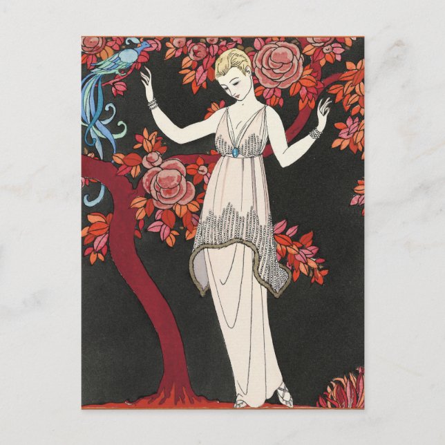Carte Postale The Science Tree Evening Dress - George Barbier (Devant)