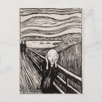 The Scream (1895) Edvard Munch Woodcut Art