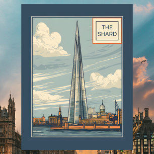 Carte Postale The Shard Londres Royaume-Uni Voyage Vintage