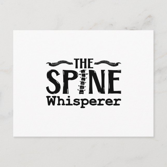 Carte Postale The Spine Whisperer Chiropractic Chiropractor (Devant)