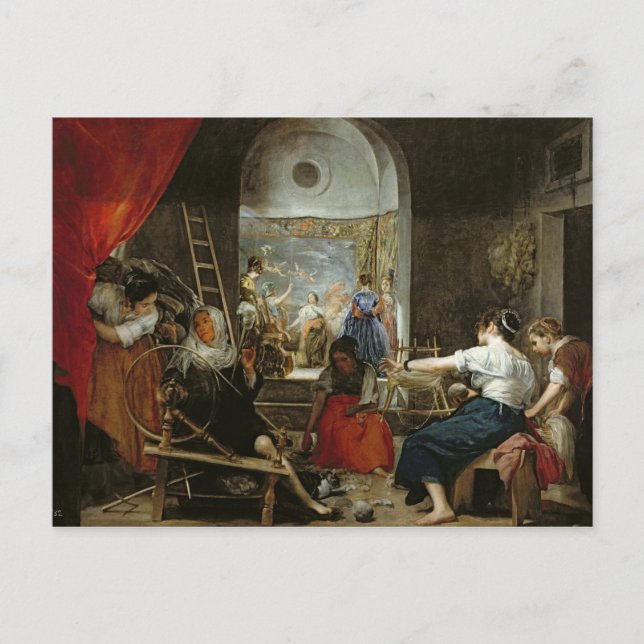 Carte Postale The Spinners, ou La Fable d'Arachne, 1657 (Devant)