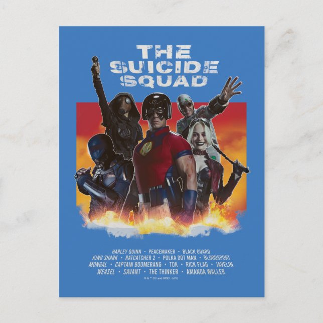 Carte Postale The Suicide Squad | Affiche de film de style rétro (Devant)