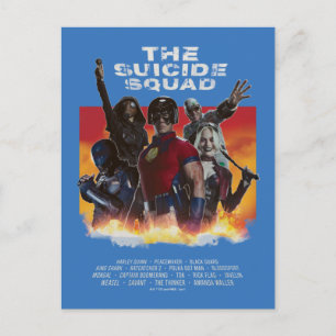 Carte Postale The Suicide Squad   Affiche de film de style rétro