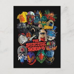 Carte Postale The Suicide Squad   Avatars stylisés