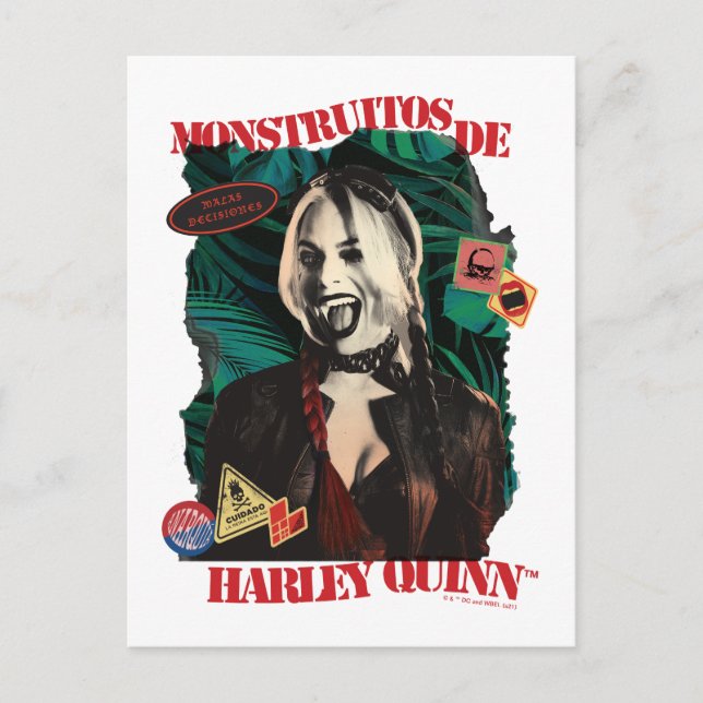 Carte Postale The Suicide Squad | Harley Quinn faisant un clin d (Devant)