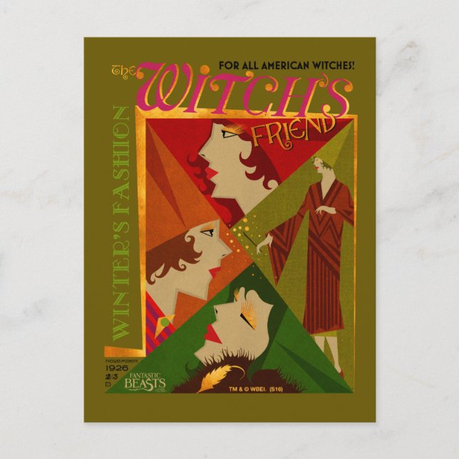 Carte Postale The Witch's Friend November Magazine (Devant)