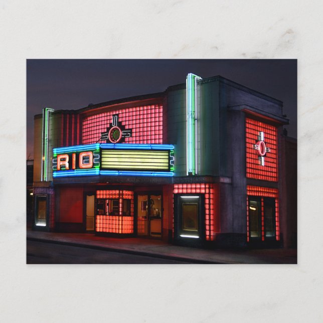 Carte Postale Théâtre Art Déco Rio, Overland Park, Kansas (Devant)