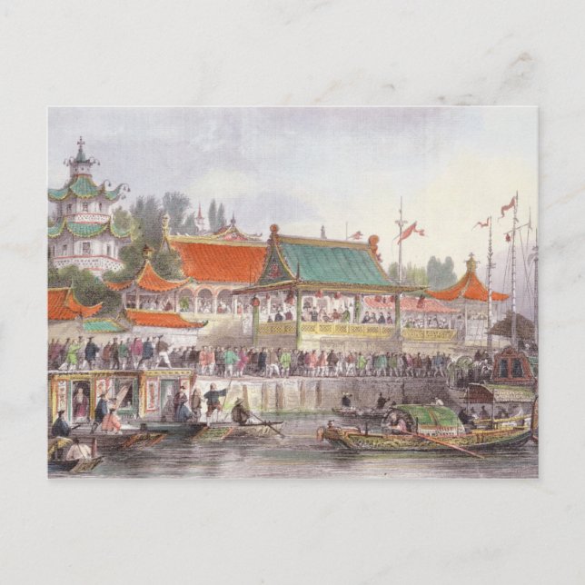 Carte Postale Theatre at Tien-Sing, from 'China in a Series of V (Devant)