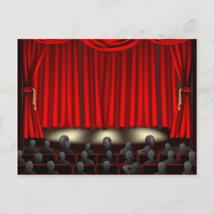 Carte Postale Théâtre avec public