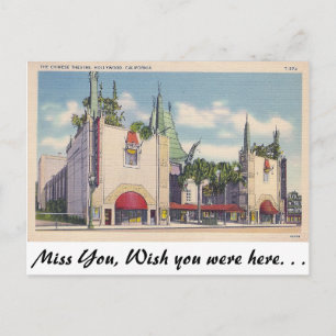 Carte Postale Théâtre chinois, Hollywood, Californie