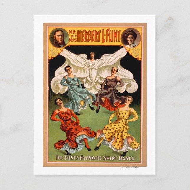 Carte Postale Théâtre de danse hypnotique des Flints (Devant)