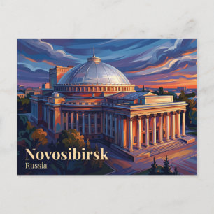 Carte Postale Théâtre d'opéra et de ballet de Novossibirsk Russi