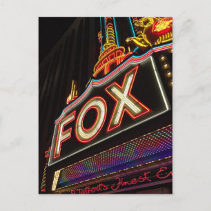 Carte Postale Théâtre FOX de Detroit Michigan