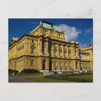 Carte Postale Théâtre national croate, Zagreb, Croatie