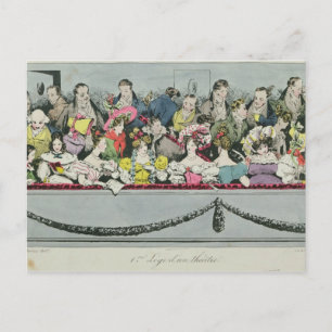 Carte Postale Théâtre Premiere Loge d'un