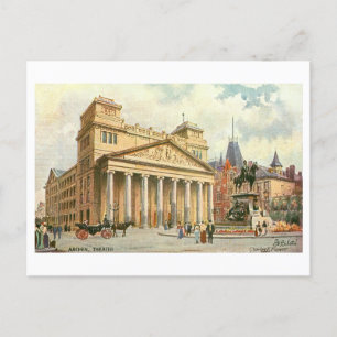 Carte Postale Théâtre vintage Aachen Allemagne