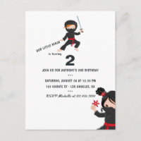 Thème de fête d'anniversaire Ninja