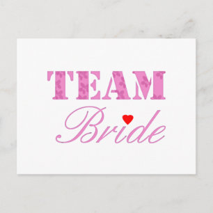Carte Postale Thème Équipe Bride