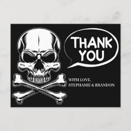 Carte Postale Thème pirate Fête Le crâne du navire adulte noir