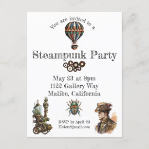 Carte Postale Thème Steampunk