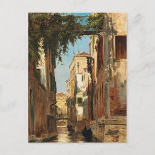 Carte Postale Théodor vintage Groll Venise Vue sur un canal