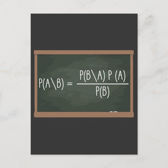 Carte Postale Théorème de Bayes Théorie des probabilités Science (Devant)