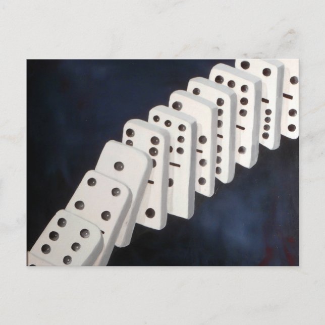 Carte Postale Théorie de domino (Devant)