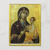 Theotokos et l'Arrière - plan d'or Christ Child