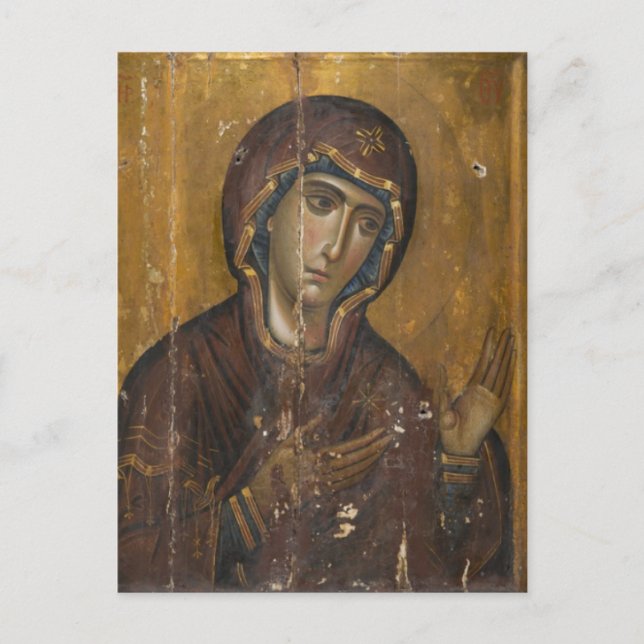 Carte Postale Theotokos (Vierge Marie) Icône chrétienne orthodox (Devant)