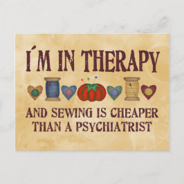 Carte Postale Thérapie de couture