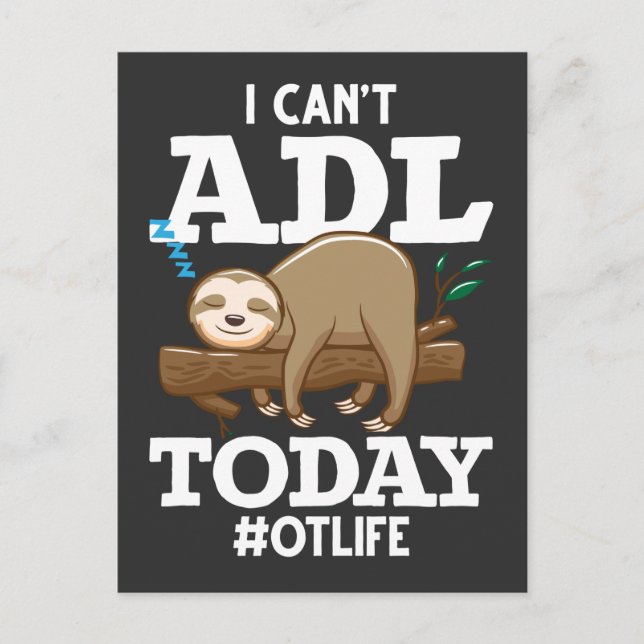 Carte Postale Thérapie professionnelle ADL (Devant)