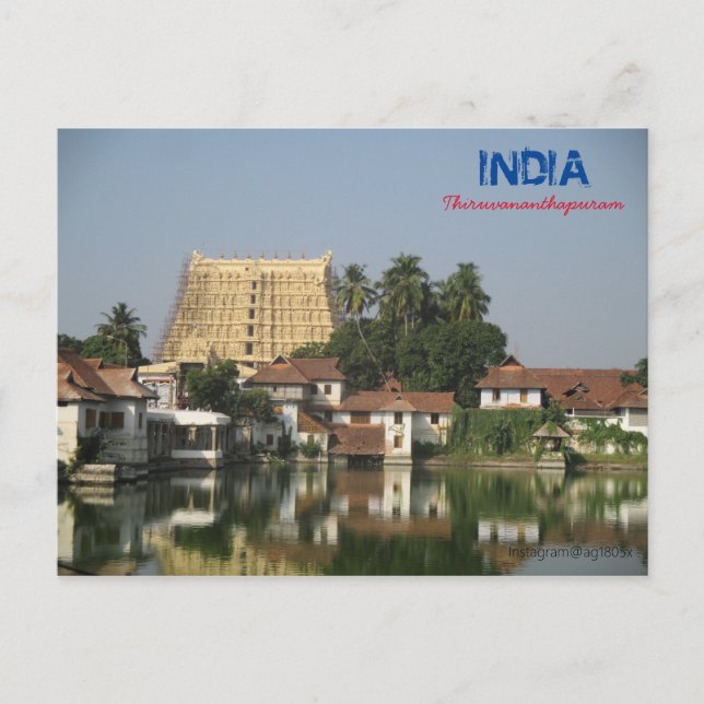 Carte postale - Thiruvananthapuram - Inde (Devant)