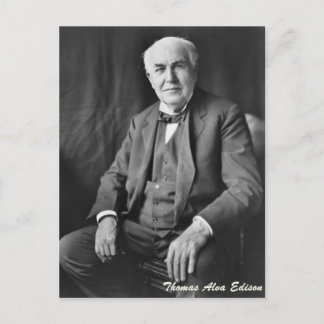 Carte Postale Thomas Alva Edison