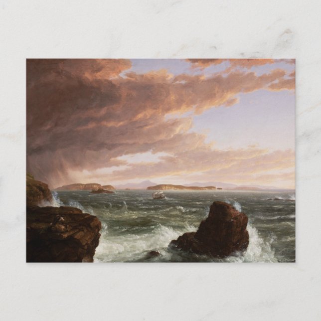 Carte Postale Thomas Cole - Vue sur la baie de Frenchman (Devant)