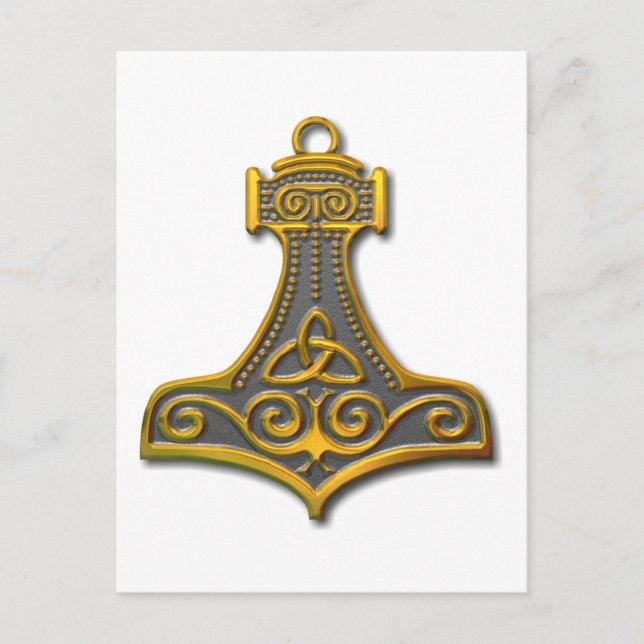 Carte Postale Thor's Hammer-gold (Devant)