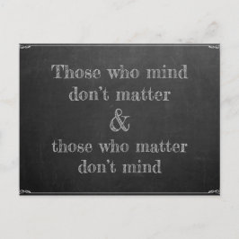 Carte Postale Those oms mind