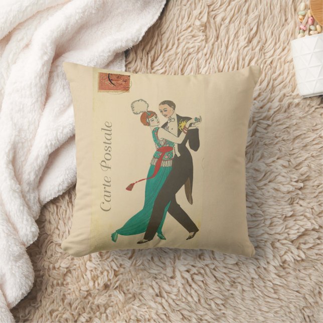 Carte Postale Throw Kissen (Decke)