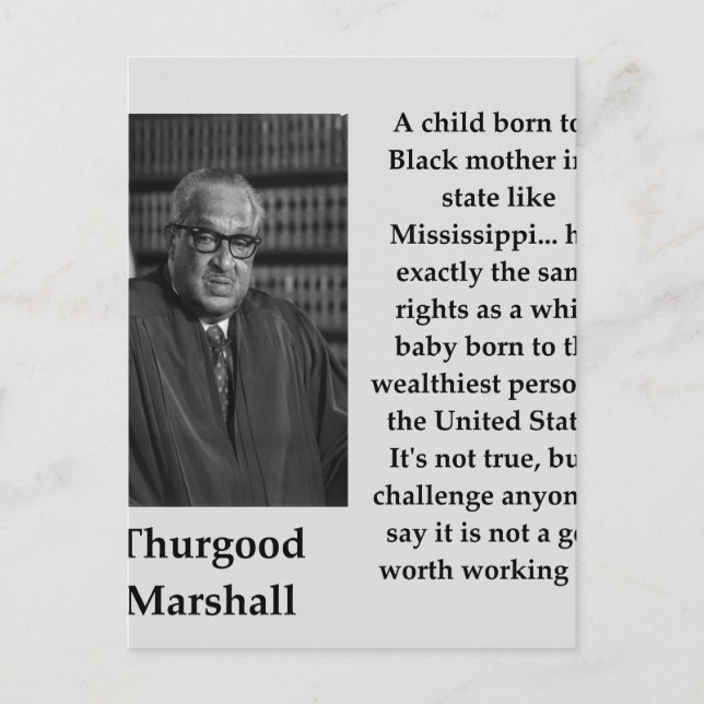 Carte Postale Thurgood Marshall (Devant)