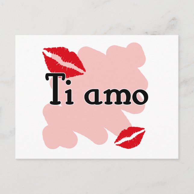 Carte Postale Ti amo - Italien Je vous aime (Devant)
