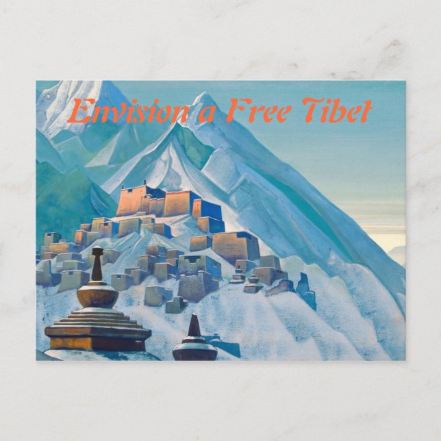 Carte postale Tibet libre (Devant)