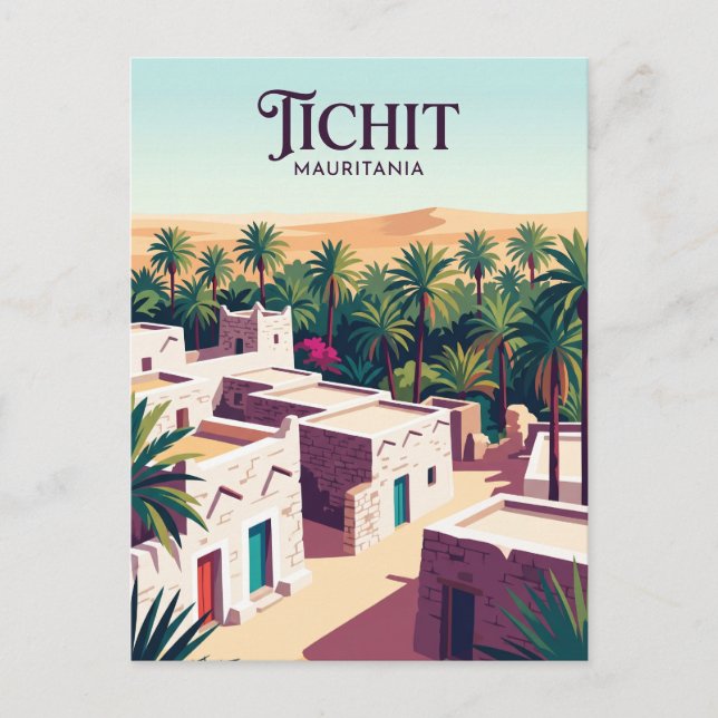 Carte Postale Tichit Mauritanie (Devant)
