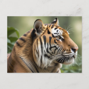 Carte Postale Tiger Big Chat Nature Photo de la faune